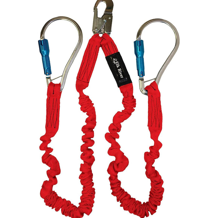 Elk River 35417 Flex-NoPac Adjustable Twin-Leg Carabiner Lanyard product photo