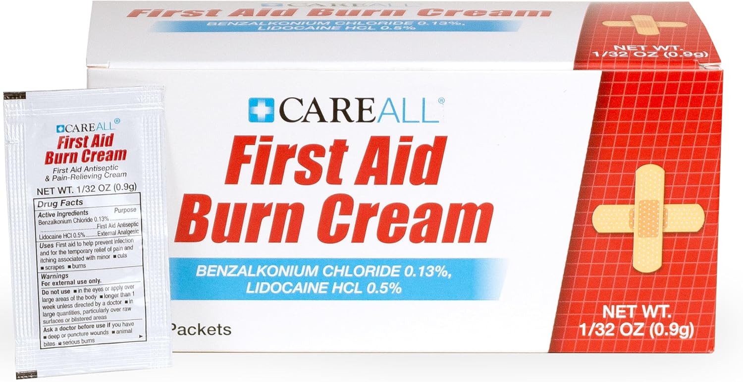 CareAll First Aid Burn Cream 0.9g Packets, Pack of 144 product photo
