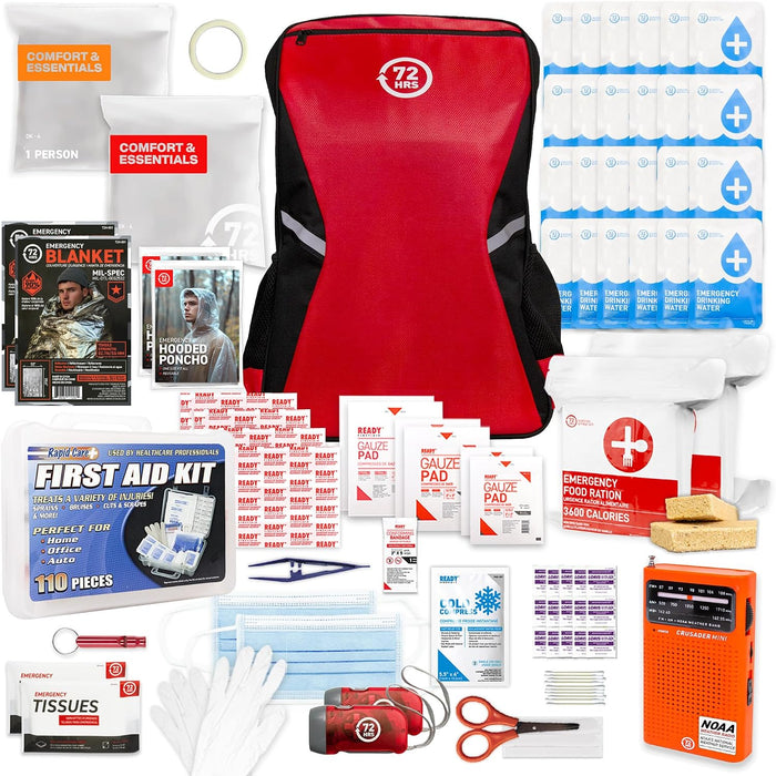 Earthquake Kit, 72 HRS Essential Emergency Survival Kit, Heavy Duty Bug Out Bag product photo
