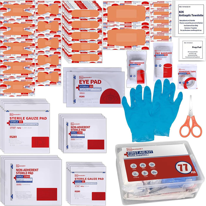 Homestockplus First Aid Kit Refill, Extra Replacement Supplies, Loose Pack product photo