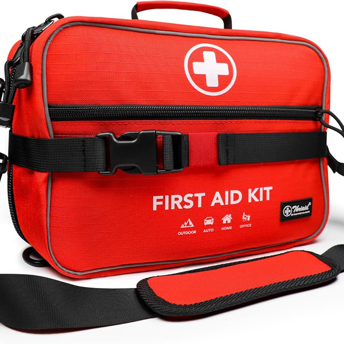 THRIAID 430-Piece First Aid Kit — Waterproof, Home/Car/Outdoor (TA-BFAK-RED02) product photo