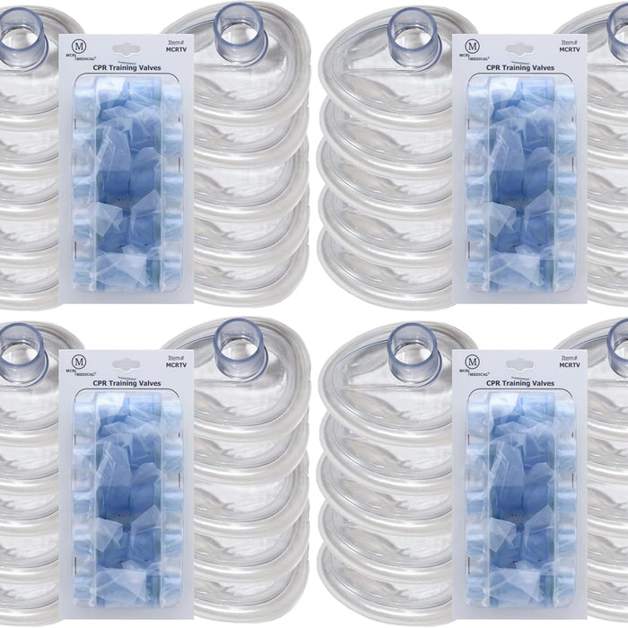 MCR Medical Pack of 10 Training CPR Rescue Masks, Adult, with Valves product photo