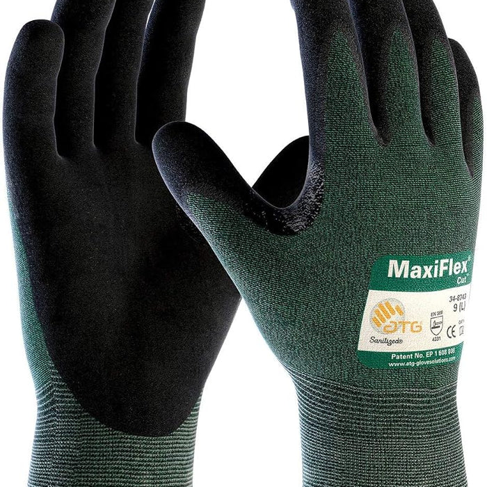 PIP MaxiFlex Cut nitrile-coated ANSI A2 cut-resistant gloves