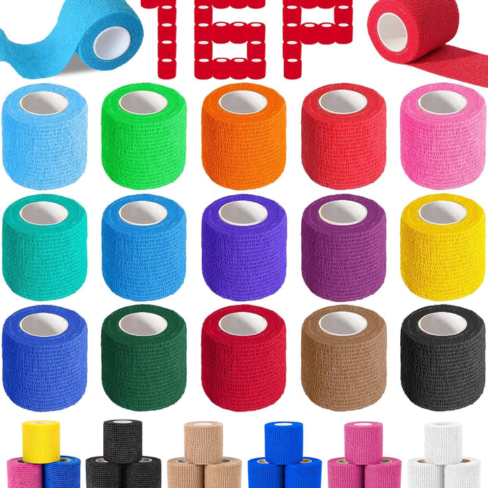 Azen Cohesive Bandage Wrap — Self-Adherent, 16-Pack product photo