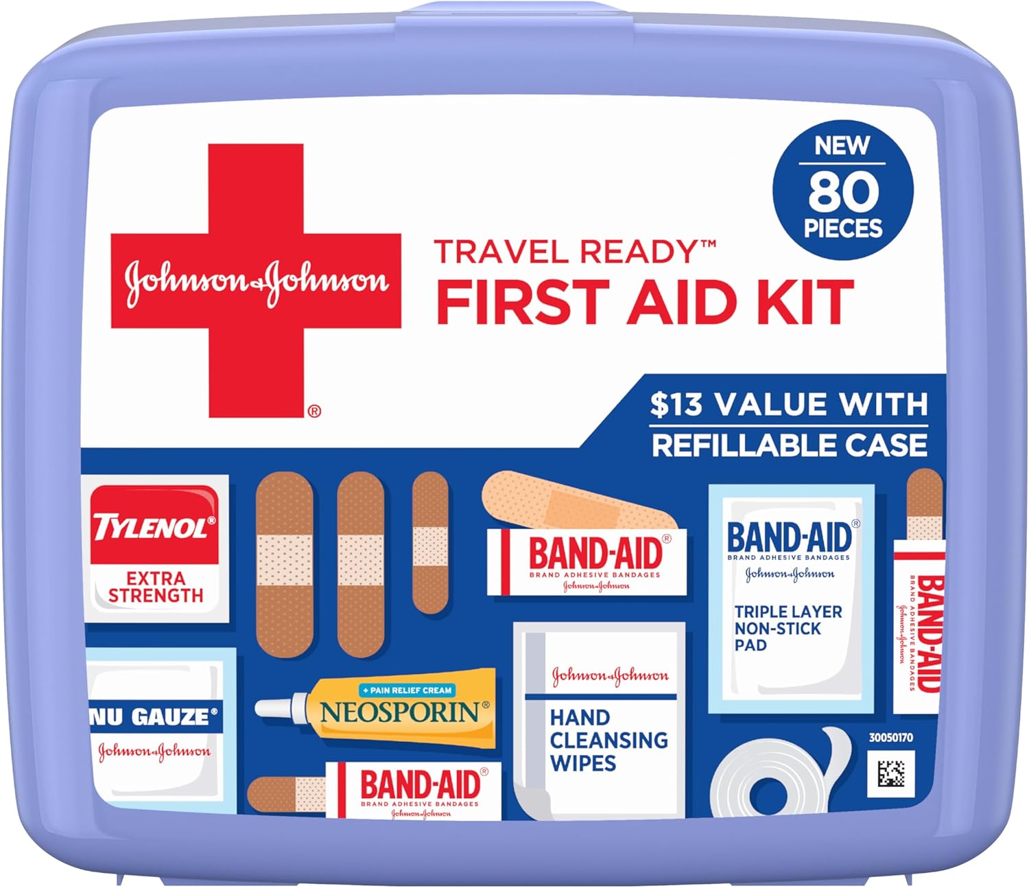 Band-Aid Travel Ready First Aid Kit — Compact On-the-Go product photo
