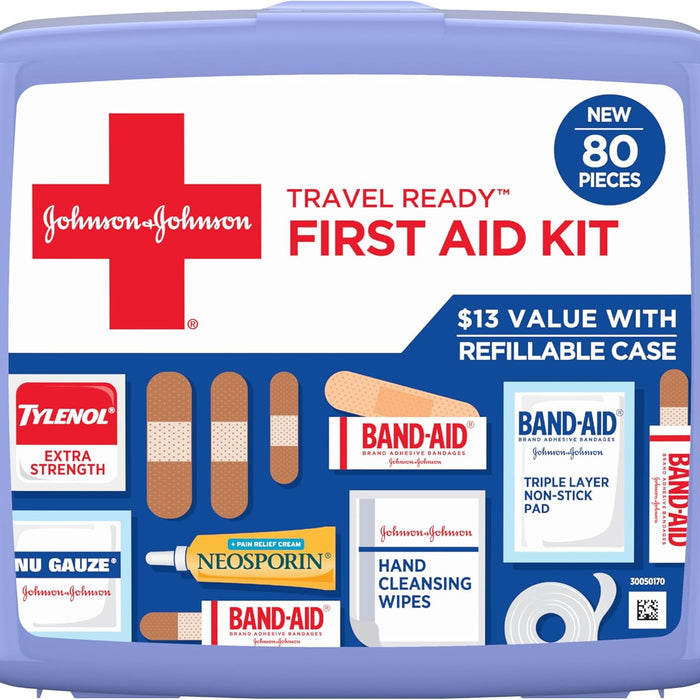 Band-Aid Travel Ready First Aid Kit — Compact On-the-Go product photo