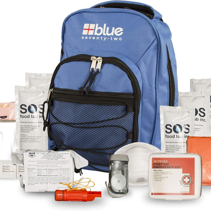 Blue Coolers Blue Seventy-Two 72 Hour Emergency Backpack Survival Kit, 1 Person product photo