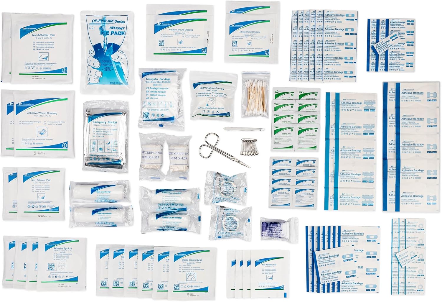 MedSoft First Aid Kit Refill, 200 Piece, Extra Replacement Supplies product photo