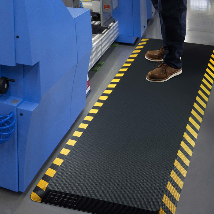 FEATOL Industrial Anti-Fatigue Standing Mat — 20 x 39 in, 9/10" Memory Foam, PU-Leather Top product photo