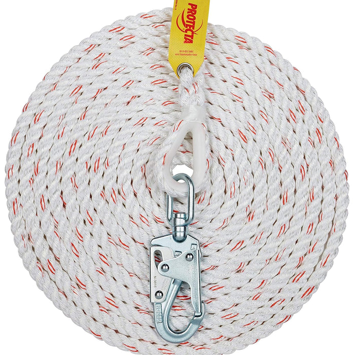 3M Protecta Rope Lifeline 1299997 — 50 ft 5/8 in with Self-Locking Snap Hook product photo