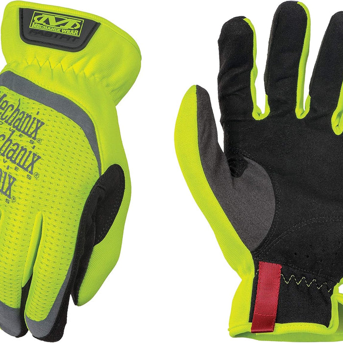 Mechanix Wear Hi-Viz FastFit Work Gloves — Elastic Pull-On Cuff product photo