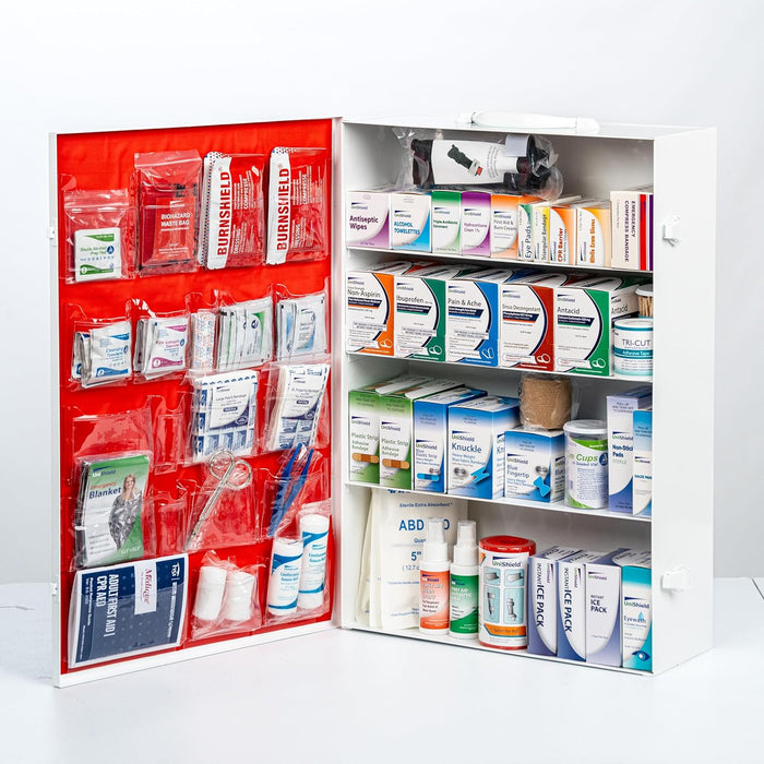 UniShield 4-shelf restaurant first aid cabinet Class B product photo