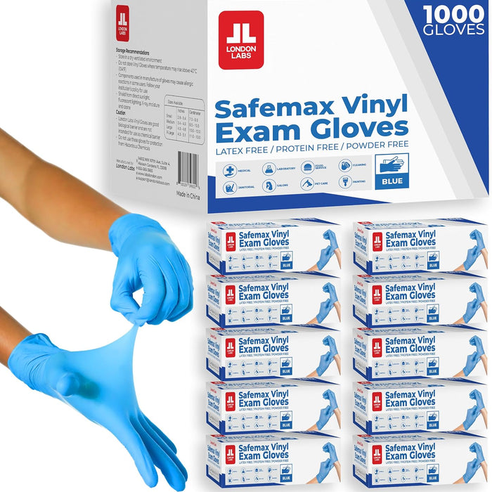 London Labs Synthetic Vinyl Exam Gloves, Powder-Free product photo