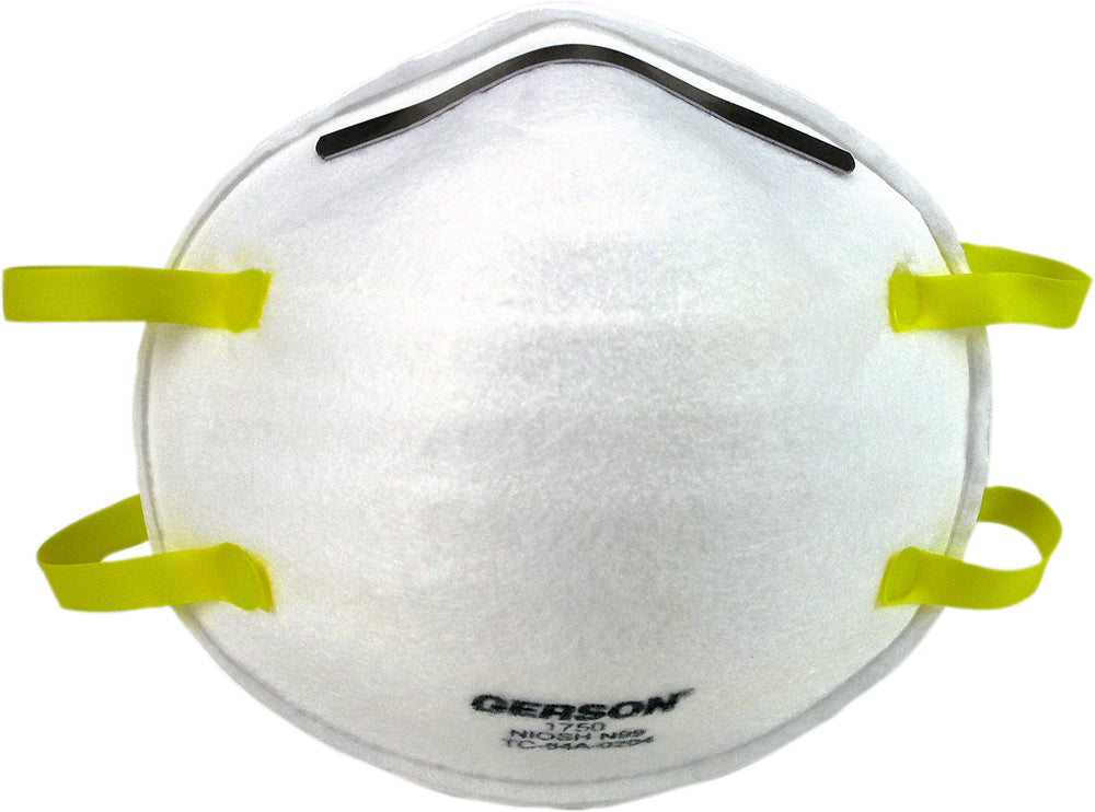 Gerson 1750 N99 molded cup particulate respirator, made in USA