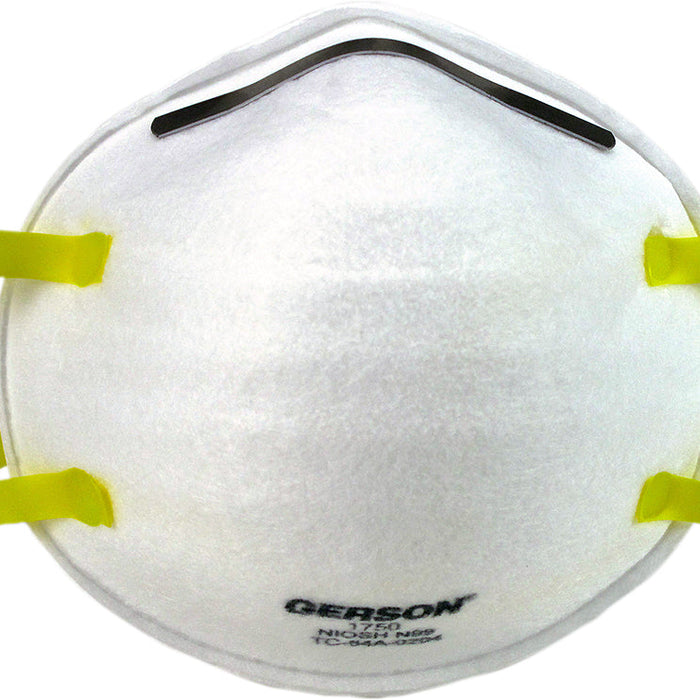 Gerson 1750 N99 molded cup particulate respirator, made in USA