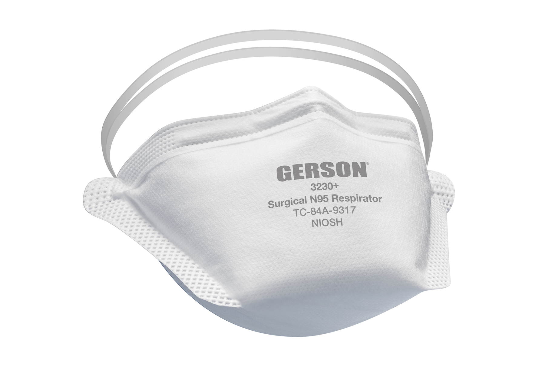 Gerson 3230+ surgical N95 foldable respirator, FDA cleared, made in USA, box of 50