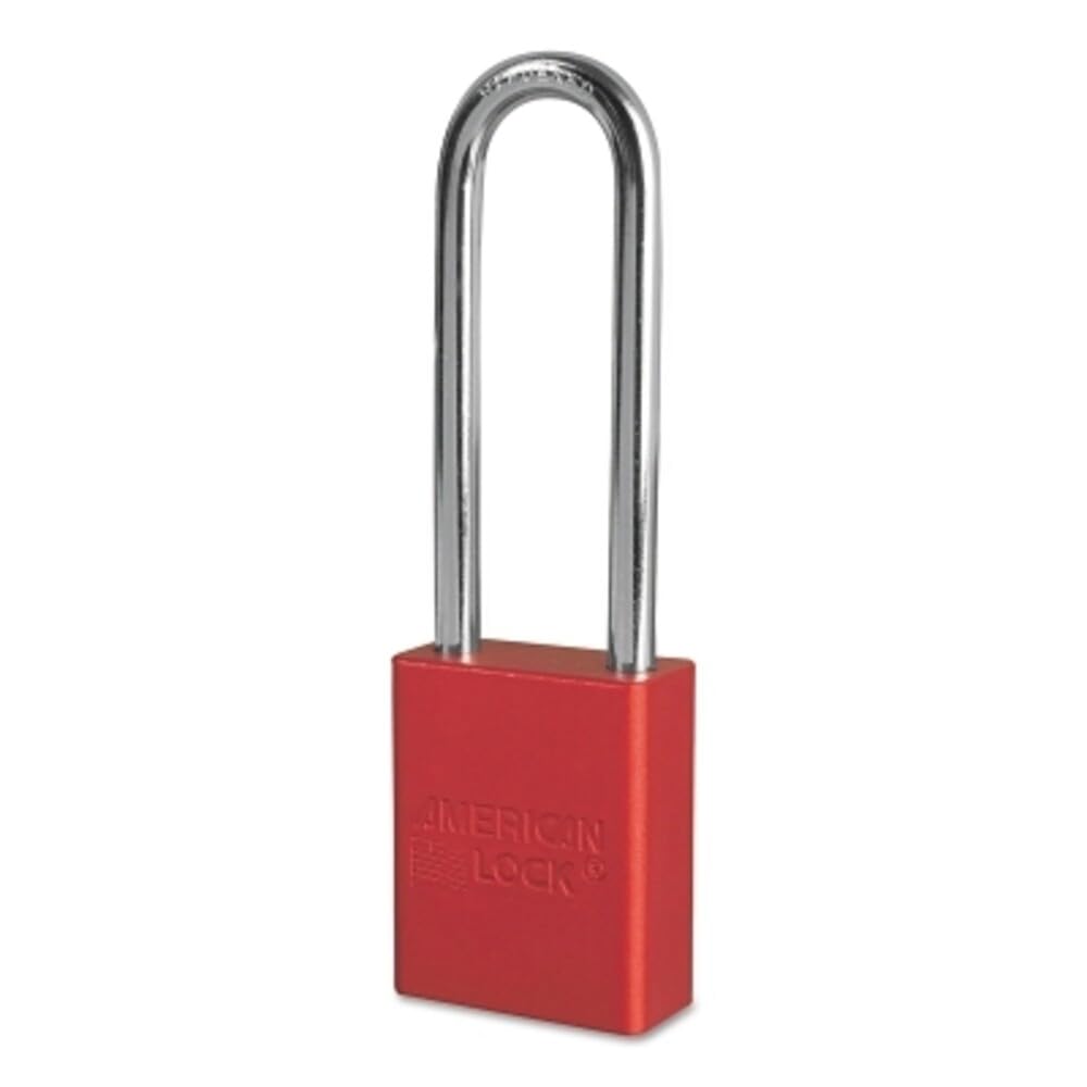 American Lock A1107R red safety lockout padlock for OSHA 1910.147 lockout/tagout