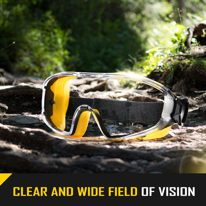COOLJOB OTG Safety Goggles (B0F23TFDMV) — Over-Glasses Sealed Eye Protection product photo