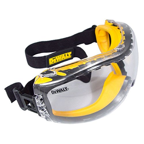 DEWALT Concealer Safety Goggle — Foam-Padded Sealed Anti-Fog Goggle (OTG-Friendly) product photo