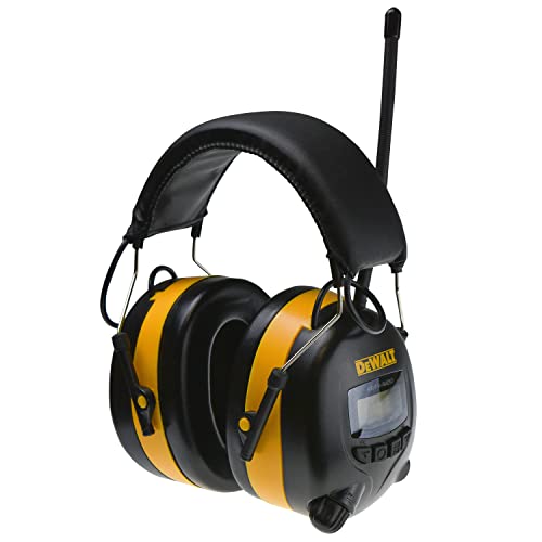 DEWALT DPG15 AM/FM Radio Ear Muffs - NRR 25 dB Over-the-Head Hearing Protection product photo