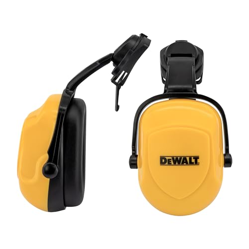 DEWALT DPG660 NRR 25 Cap-Mount Ear Muffs - Dielectric, Hard Hat Mount (Yellow/Black) product photo