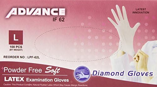 Diamond Latex Exam Gloves — Advance, Powder-Free product photo