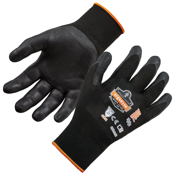 Ergodyne 7001 ProFlex Nitrile-Coated Work Gloves (ANSI A1, Abrasion 5) product photo