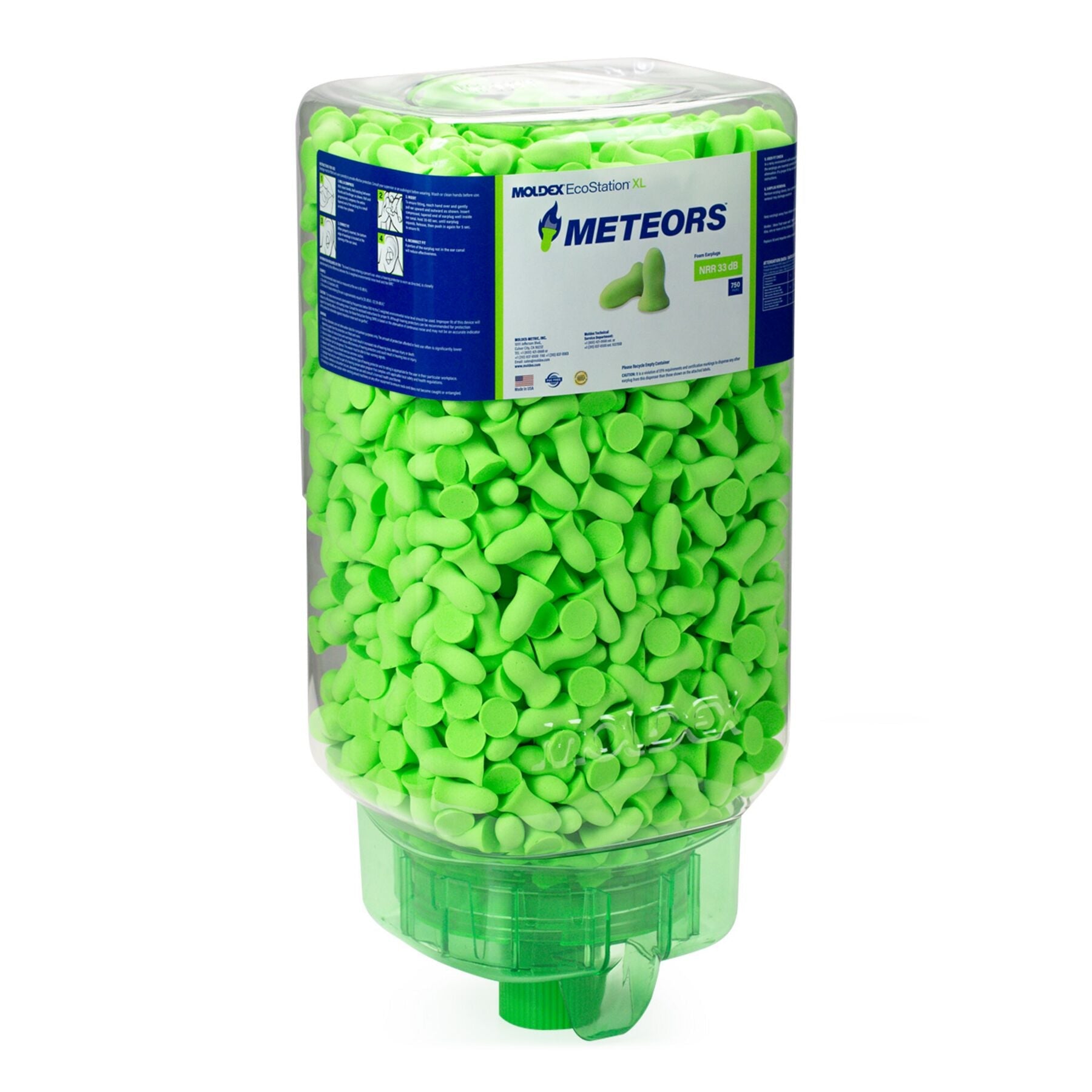 Moldex 6537 Meteors EcoStation Cordless Earplugs — NRR 33 product photo