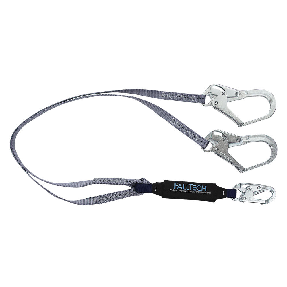FallTech 8260YLE Leading Edge Lanyard — Dual Class Y-Leg, Rebar Hooks product photo