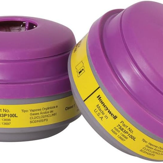 Honeywell North 7583P100L Organic vapor and acid gas / P100 Cartridge — North Bayonet product photo