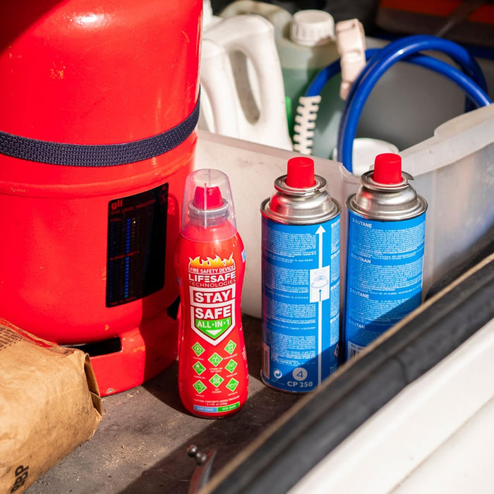 LifeSafe StaySafe Portable Fire Extinguisher — Compact Multi-Class Spray (B0C8JYB3HY) product photo