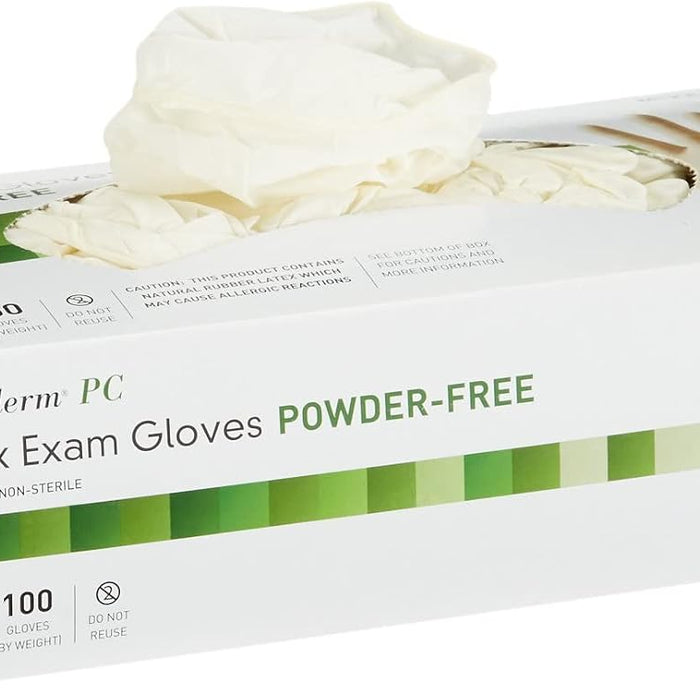 McKesson Confiderm Latex Exam Gloves — Powder-Free, Textured product photo