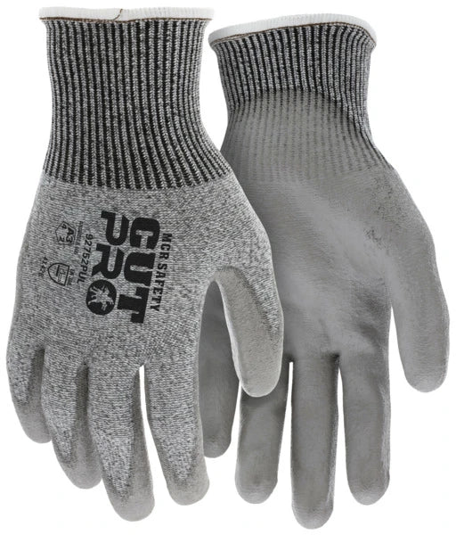 MCR Safety 92752PU CutPro A5 Salt Pepper PU Gloves — Small-Hand Fit product photo