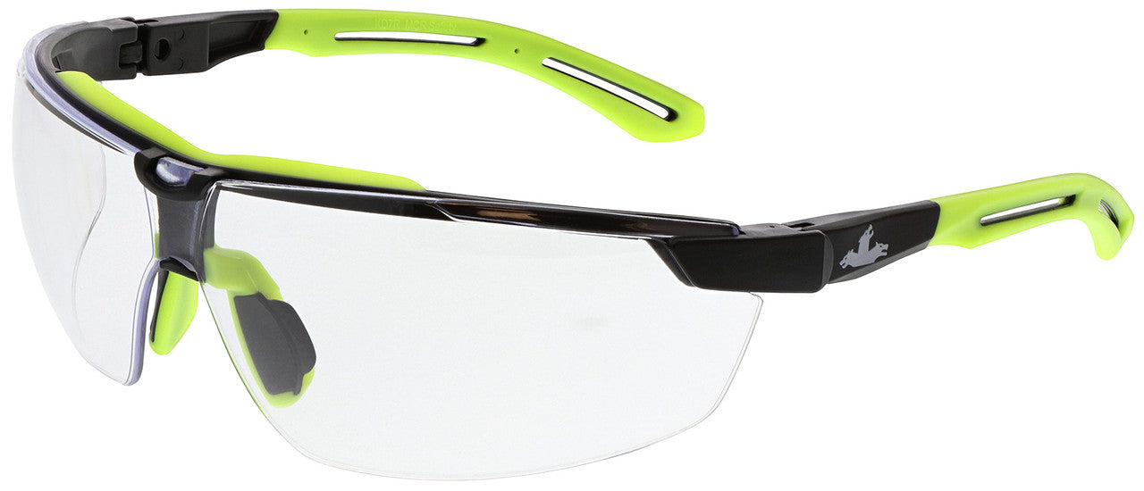 MCR Klondike KD7R Ratchet-Temple Safety Glasses — ANSI Z87.1+ Wide-Wrap product photo