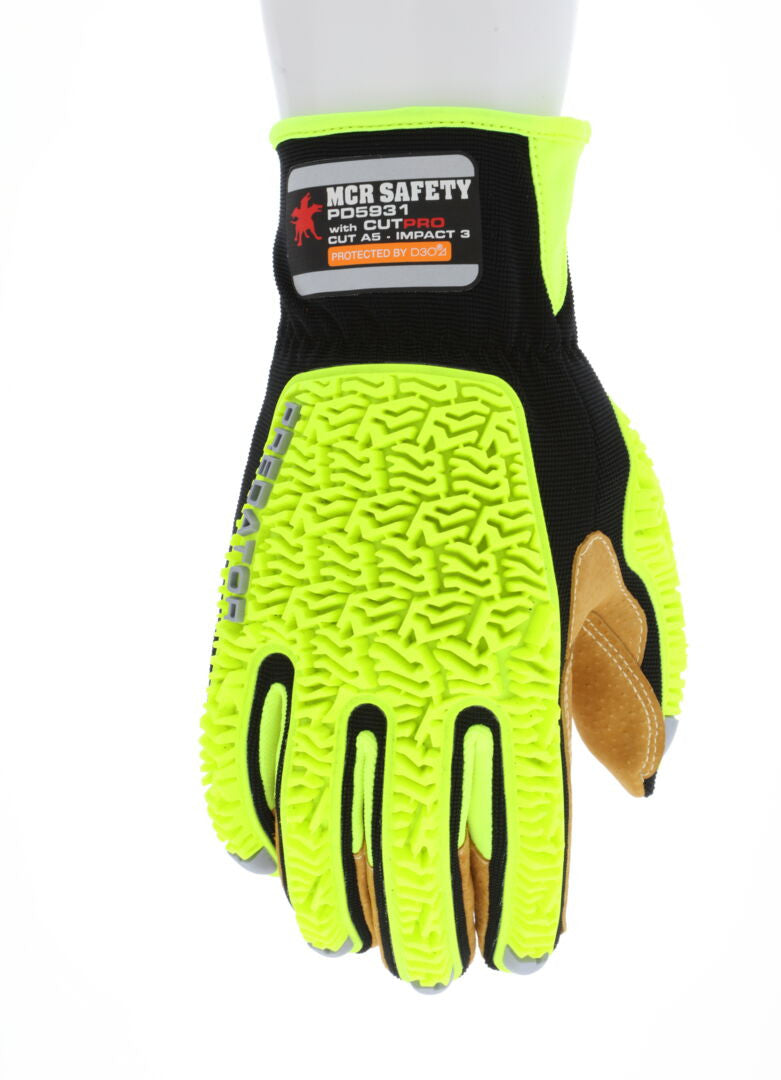 MCR Safety PD5931 Predator Impact Gloves (Back-of-Hand TPR) product photo