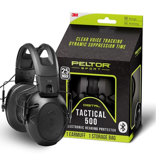 Peltor Sport Tactical 500 NRR 27 Bluetooth Electronic Ear Muffs (Over-the-Head) product photo