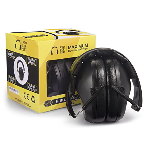 Pro For Sho NRR 27 Electronic Ear Muffs - Compact Hearing Protection (34dB Brand-Claimed) product photo