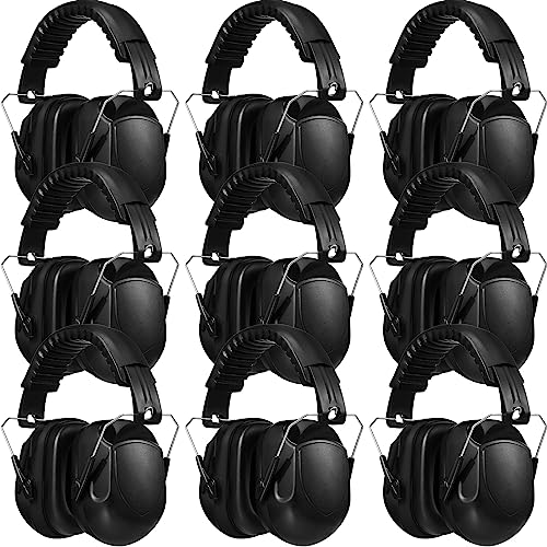 Xuhal NRR 28 Ear Muffs (9-Pack) — Adjustable Over-the-Head Passive Hearing Protection product photo