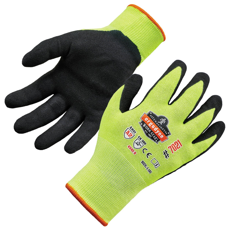 Ergodyne ProFlex 7021 Hi-Vis Cut Resistant Work Gloves