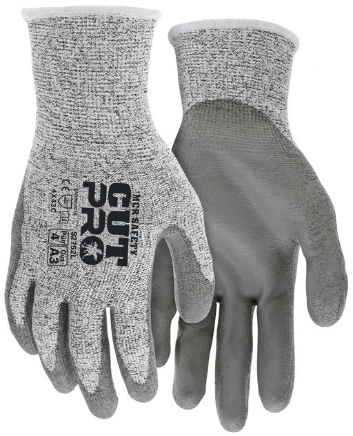 MCR Safety 92752-XS CutPro A5 Polyurethane-Coated Gloves — X-Small