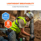Ergodyne GloWear 8210HL Mesh Hi-Vis Safety Vest Type R Class 2 Hook Loop