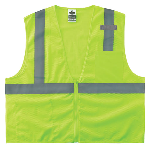 Ergodyne GloWear 8210Z Mesh Hi-Vis Safety Vest Type R Class 2 Zipper