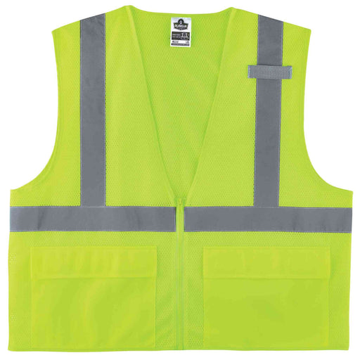 Ergodyne GloWear 8220Z Mesh Hi-Vis Safety Vest Type R Class 2 Zipper