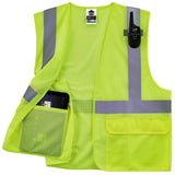 Ergodyne GloWear 8220HL Mesh Hi-Vis Safety Vest Type R Class 2 3 Pockets