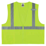 Ergodyne GloWear 8225Z Class 2 Solid Hi-Vis Safety Vest Type R Zipper