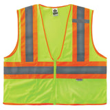 Ergodyne GloWear 8230Z Class 2 Two-Tone Hi-Vis Safety Vest Type R Zipper