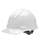 Bullard S51 Flat Front Cap Style Hard Hat, HDPE, 4-Point Ratchet, Made in USA