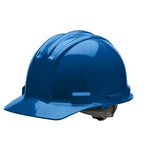 Bullard S51 Flat Front Cap Style Hard Hat, HDPE, 4-Point Ratchet, Made in USA