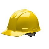 Bullard S51 Flat Front Cap Style Hard Hat, HDPE, 4-Point Ratchet, Made in USA
