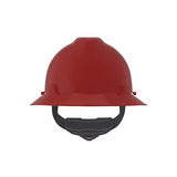 MSA V-Gard Full-Brim Hard Hat, Fas-Trac III or Staz-on Suspension